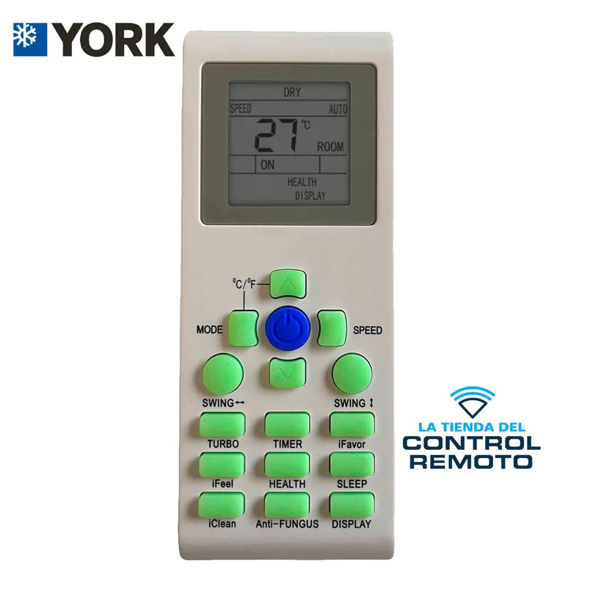 GENERICO - Control Remoto YKR-P002E Aire Acondicionado York