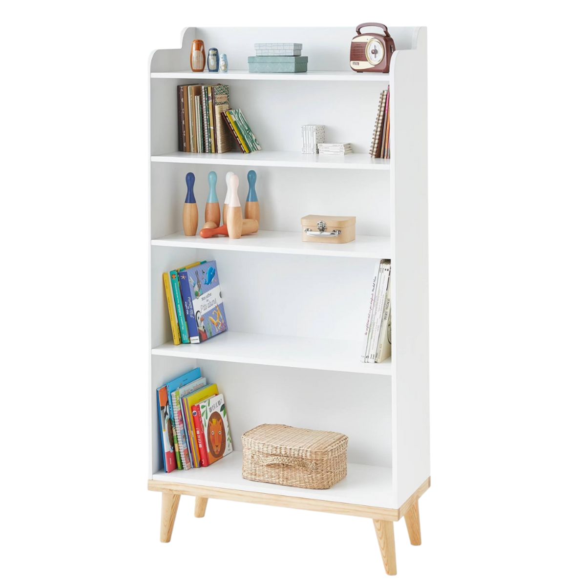 GENERICO - Estante Librero Parvati Blanco Muebles Gaudi