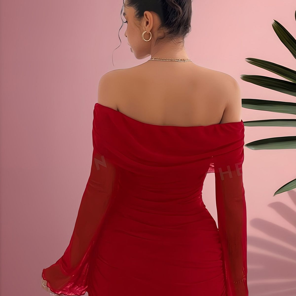 GENERICO - VESTIDO LOLITAS ROJO CON MANGA LATIN