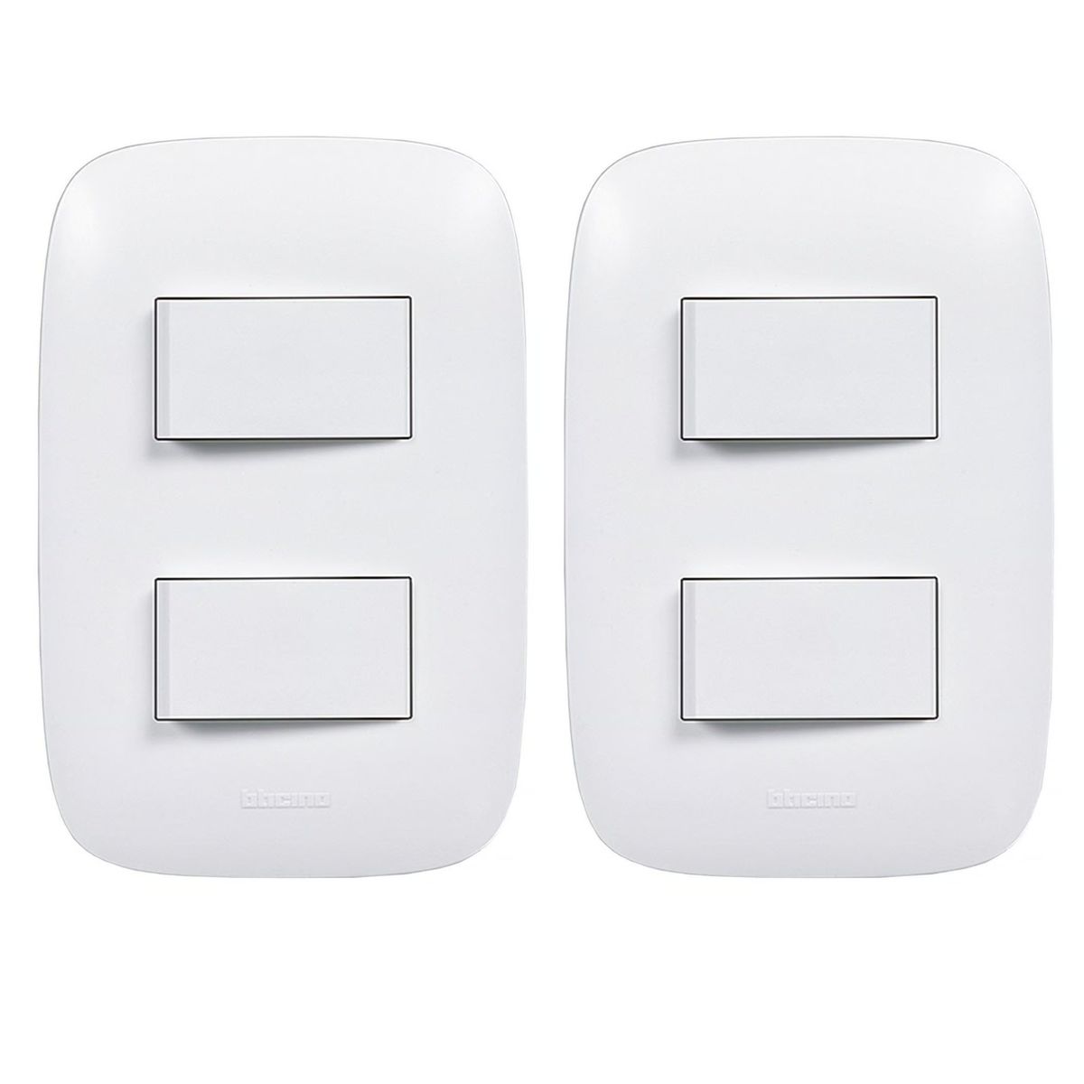 GENERICO - Interruptor conmutado doble 2 Und Domino Sencia AP1201 Bticino