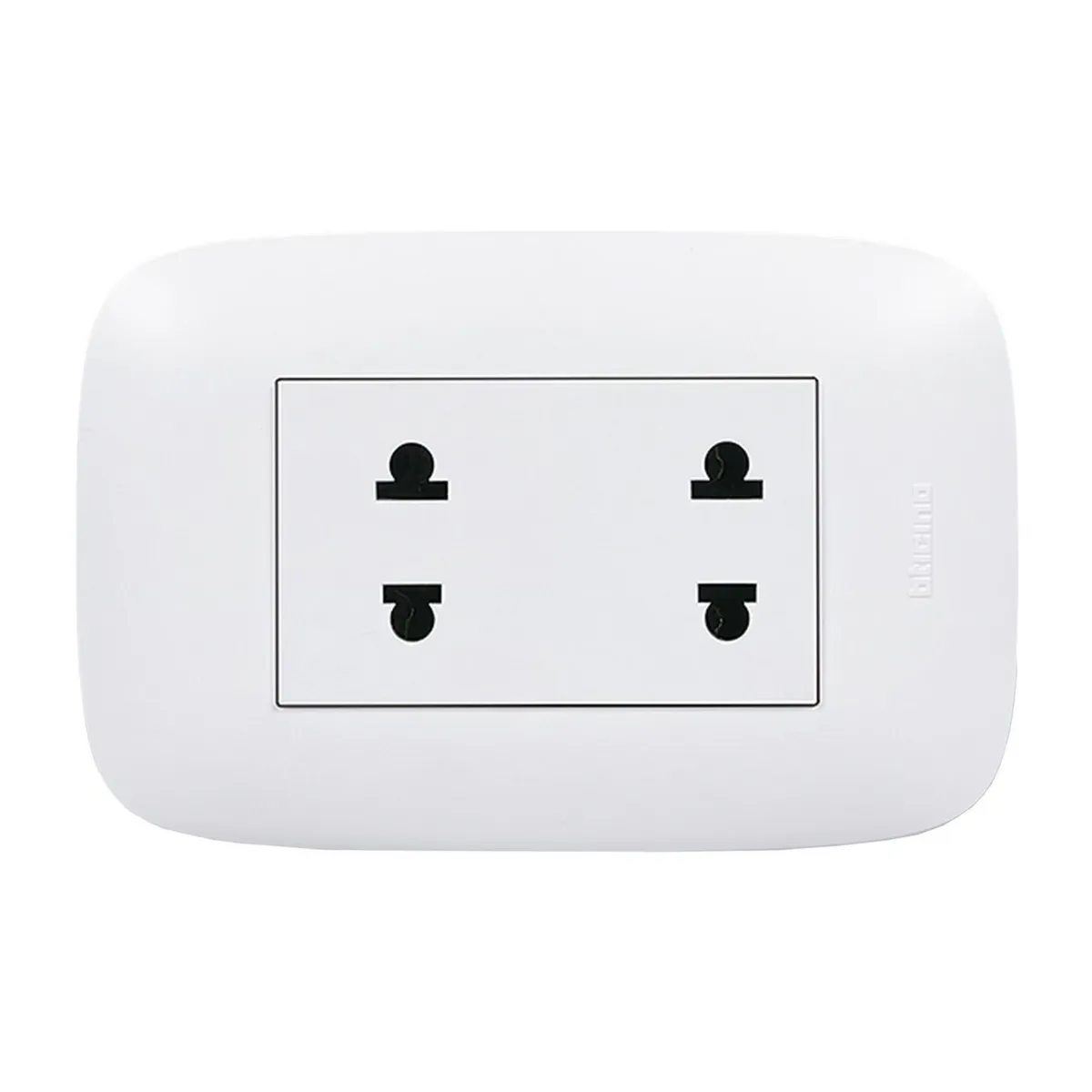 GENERICO - Toma corriente doble 16A250V Domino Sencia AP1212 Bticino