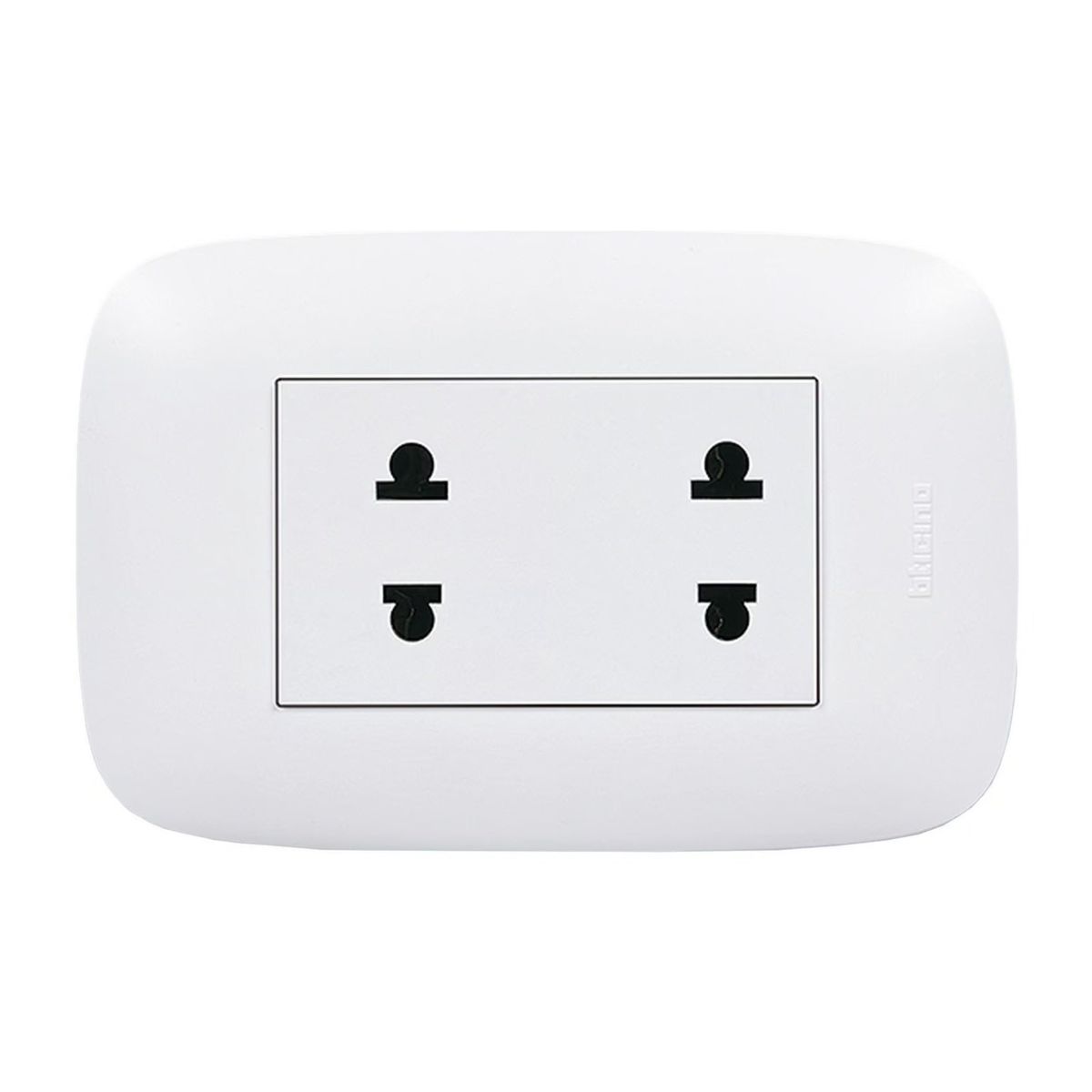 GENERICO - Toma corriente doble 16A250V Domino Sencia AP1212 Bticino
