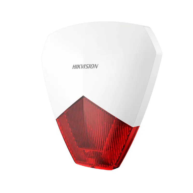 HIKVISION - SIRENA HIKVISION CABLEADA CON LUZ 105DB 30CM PN HK-DS-PS1-R