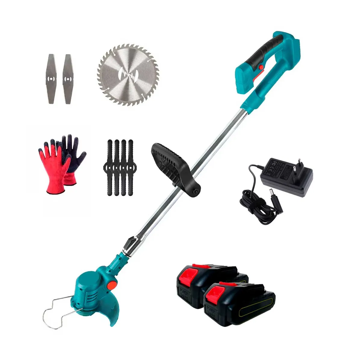 GENERICO - CORTADORA DE CESPED INALÁMBRICA PODADORA DESMALEZADORA