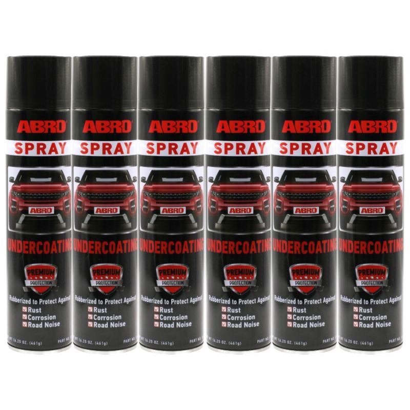 ABRO - ABRO Undercoating Protector de Chasis en Spray U-60 Pack x6