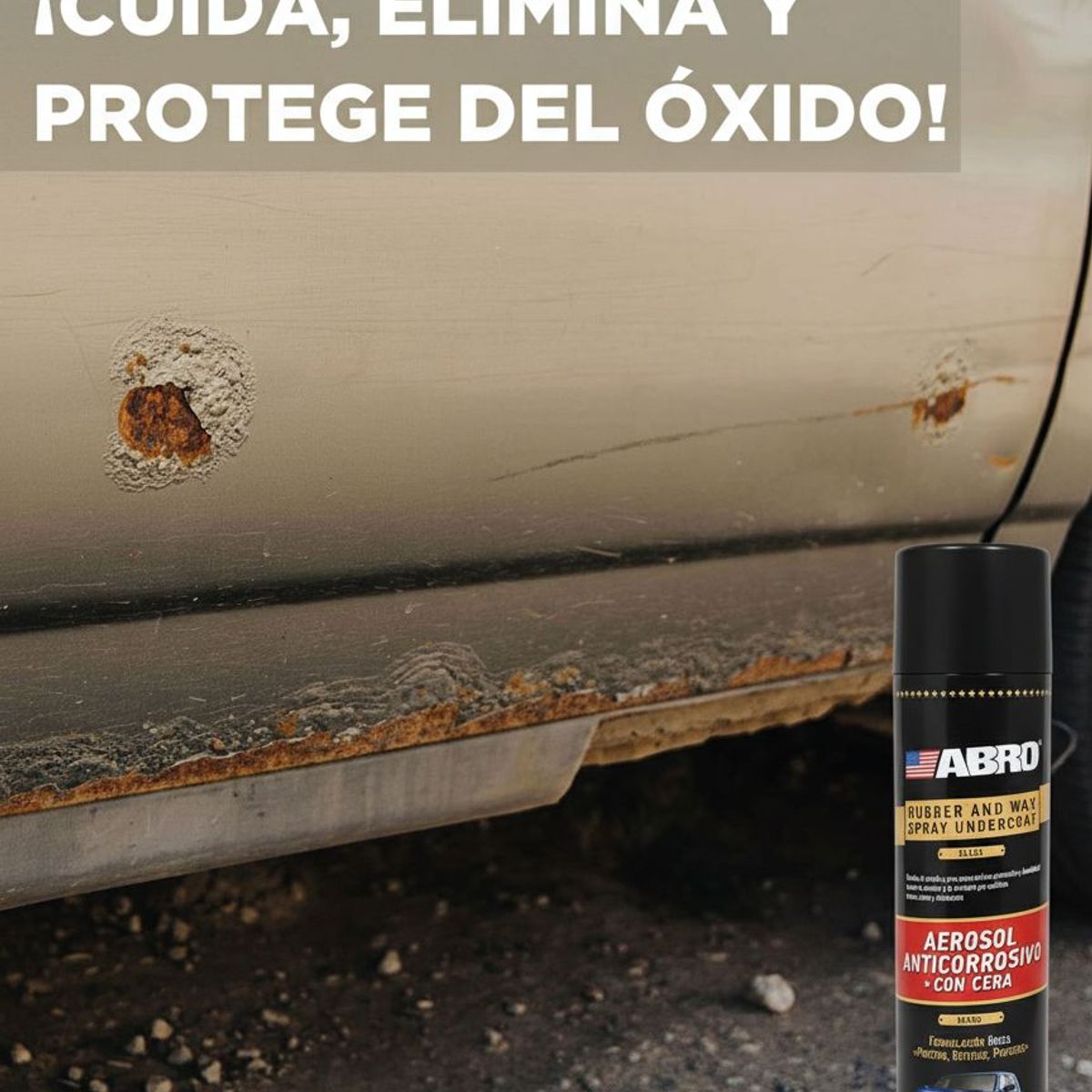ABRO - ABRO Undercoating Protector de Chasis en Spray U-6 Pack x6