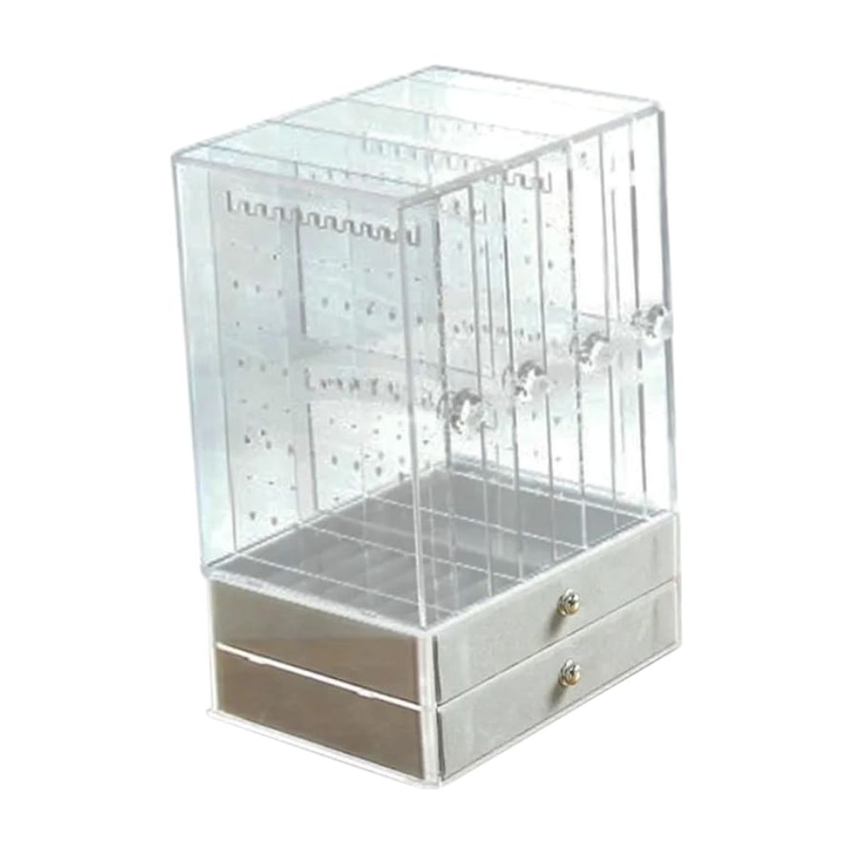 GENERICO - Organizador de Joyas Acrílico de Lujo con 4 puertas y 2 cajones