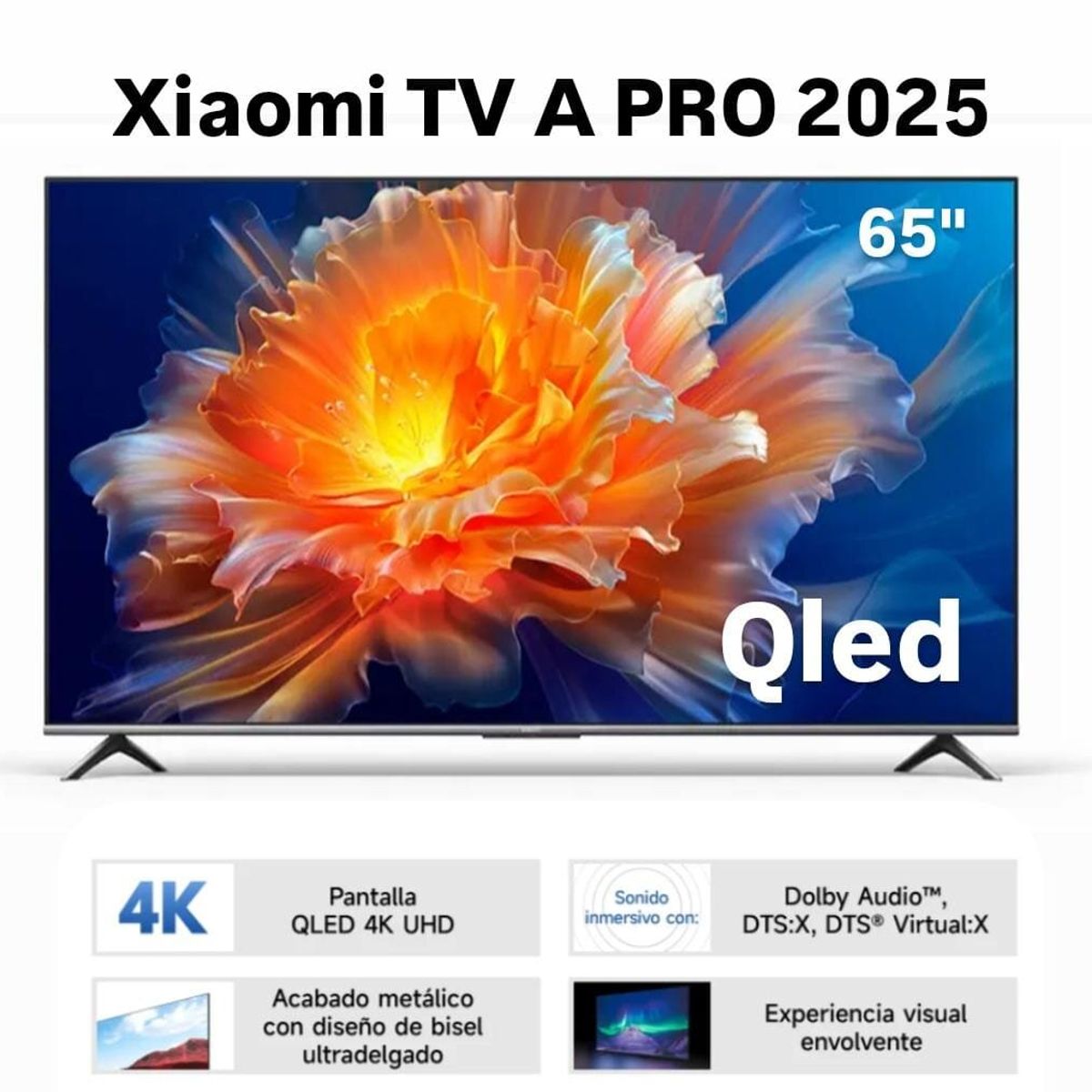 XIAOMI - XIAOMI TELEVISOR 65” QLED 4K UHD SMART TV A PRO 2025