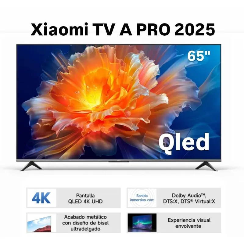 XIAOMI - XIAOMI TELEVISOR 65” QLED 4K UHD SMART TV A PRO 2025
