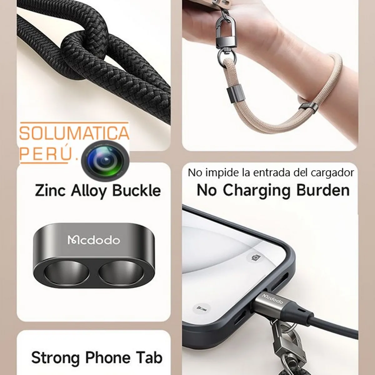 MCDODO - Correa Para Celular - Lanyard Universal de Mano - MCdodo