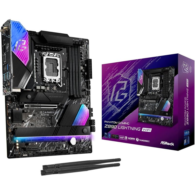 ASROCK - Motherboard ASROCK Z890 Lightning WiFi Intel Z890 LGA 1851 HDMI ATX