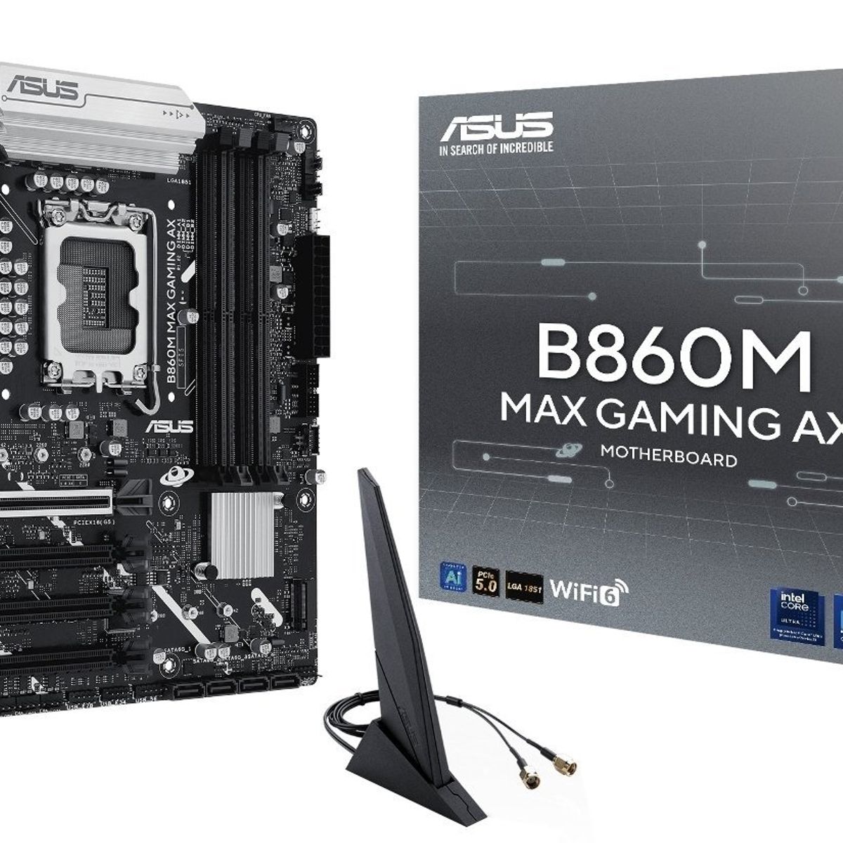 ASUS - Motherboard ASUS B860M MAX GAMING AX Intel B860 LGA 1851 DP mATX