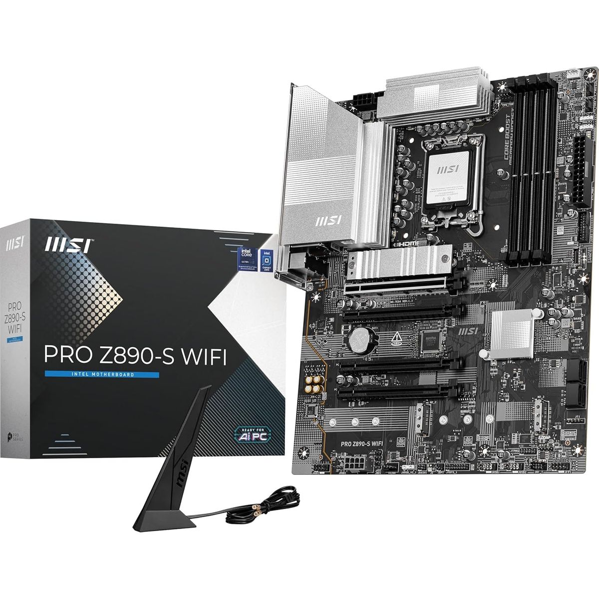 MSI - Motherboard MSI PRO Z890-S WIFI Intel Z890 LGA 1851 HDMI DP ATX