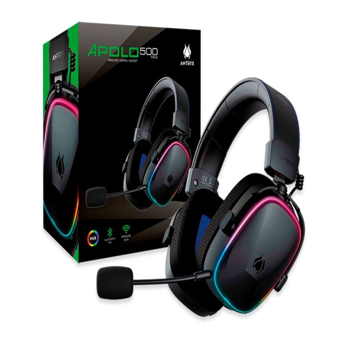 ANTRYX - AUDIFONO GAMING ANTRYX APOLO 500 TRIX BLUETOOTH BLACK (AWGH-AP500KTX)
