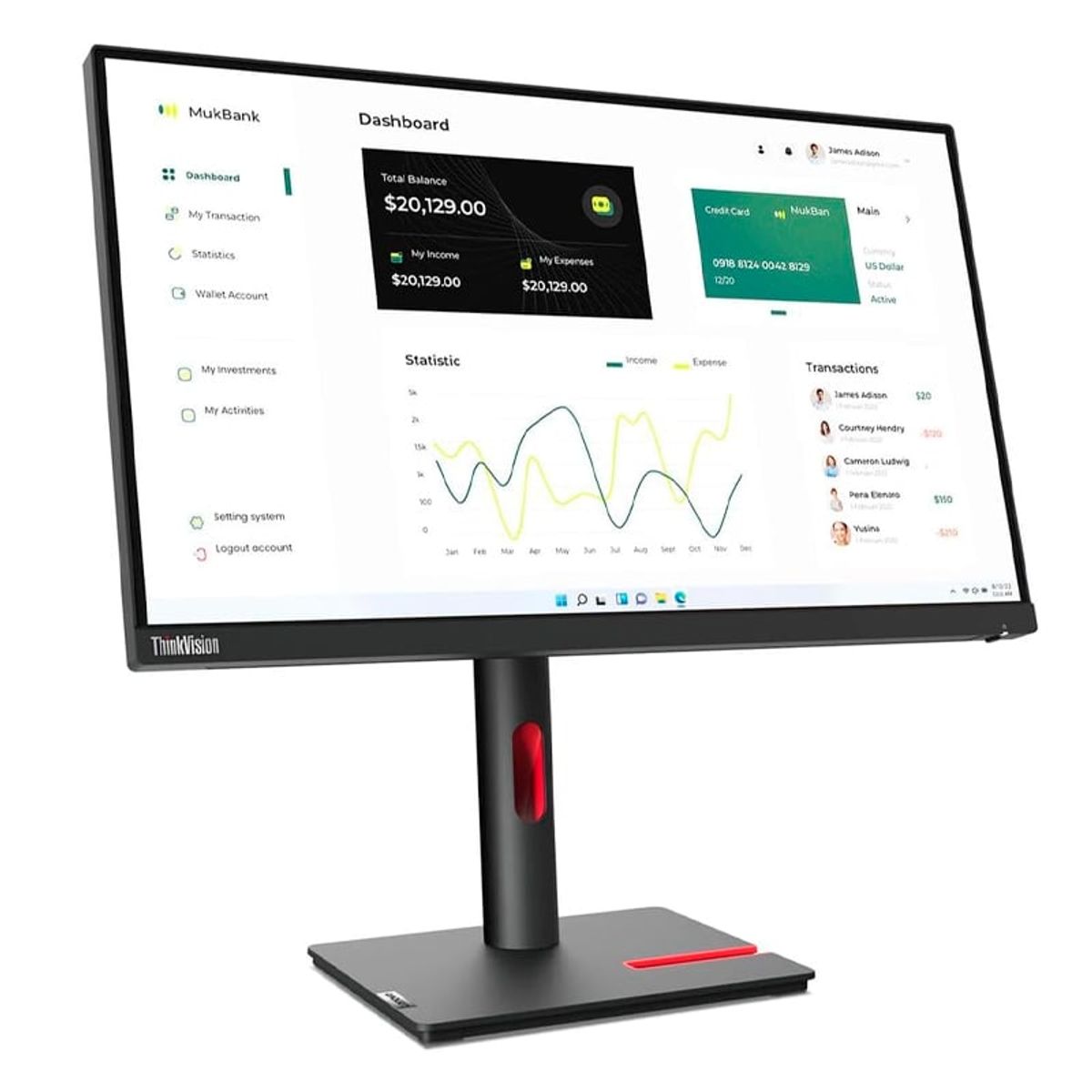LENOVO - Monitor Lenovo T32P-30 31 5 IPS UHD WLED 169 60Hz Anti-glare Negro