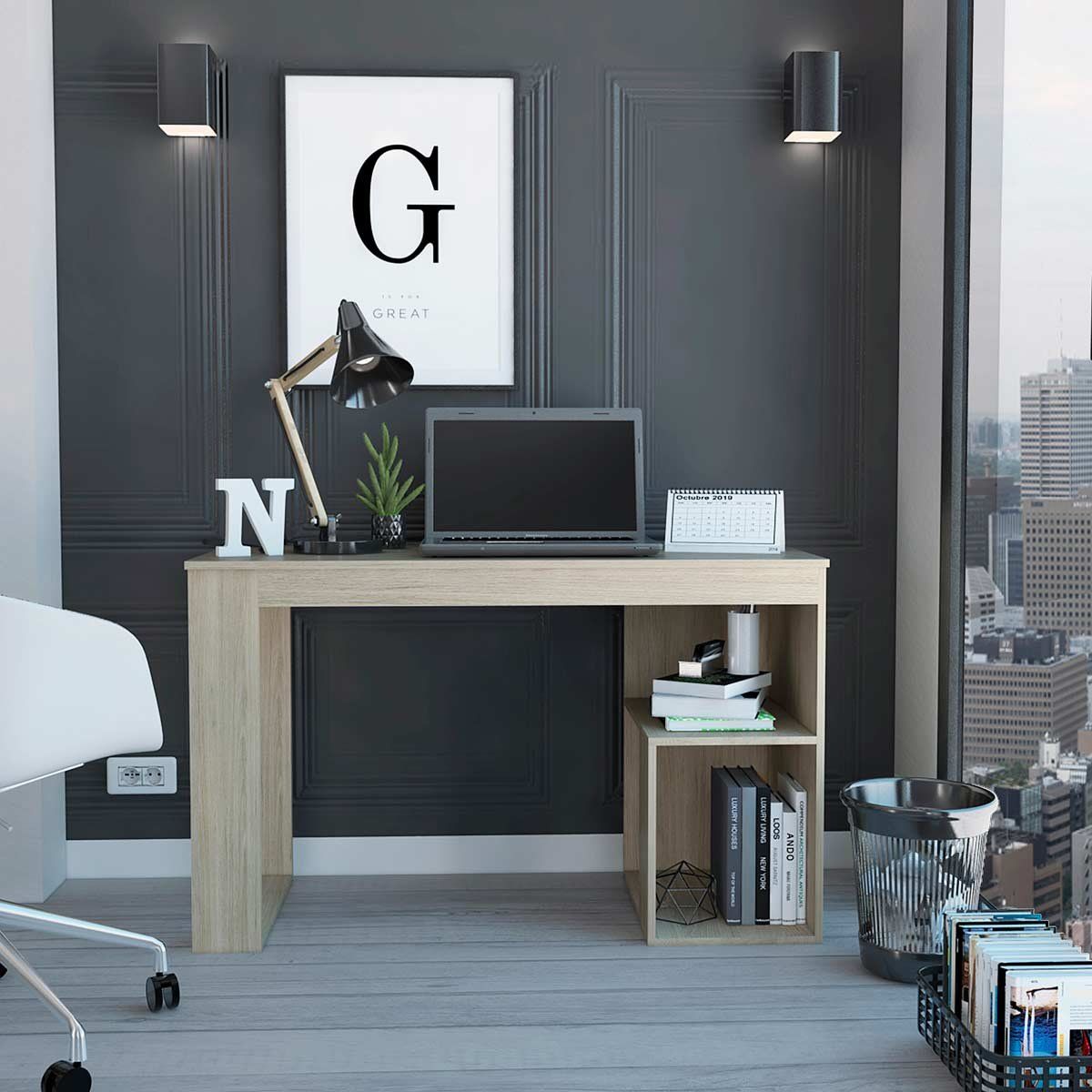 GENERICO - Escritorio Sole  Rovere  - Envío Armado y Melamina 18mm