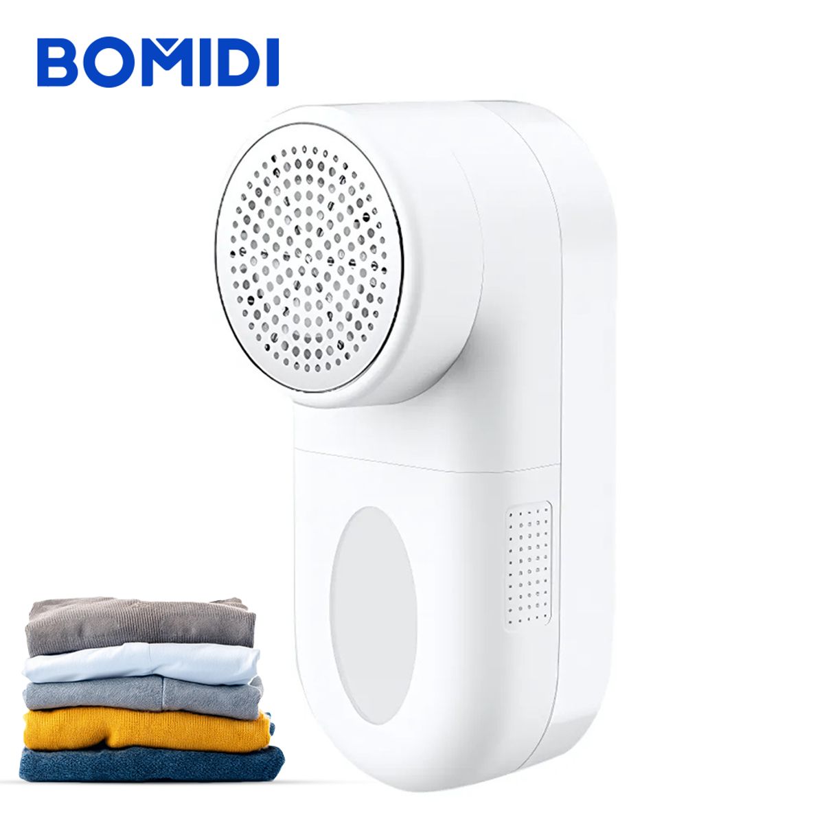 BOMIDI - Removedor Quita Pelusa Eléctrico Bomidi BMQ02 Blanco