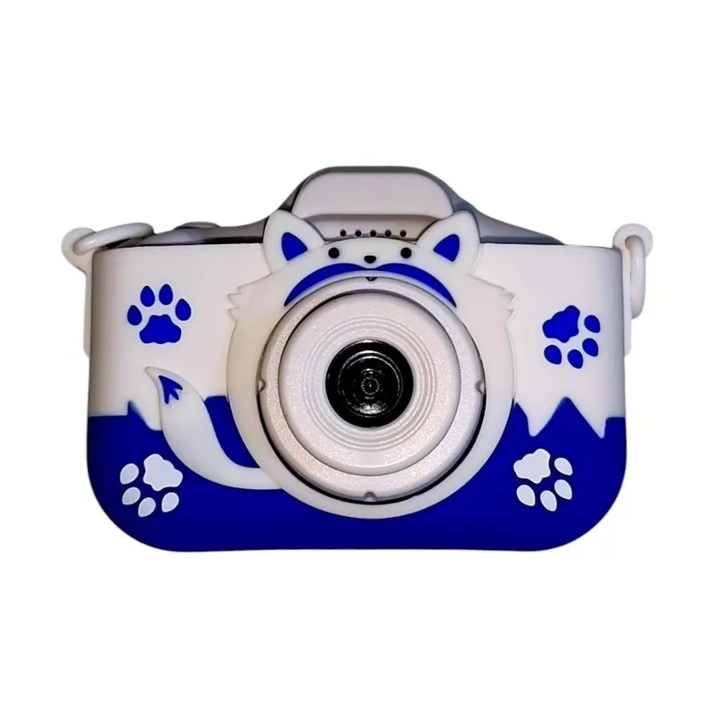GENERICO - Cámara diseño Kawaii color azul para niños