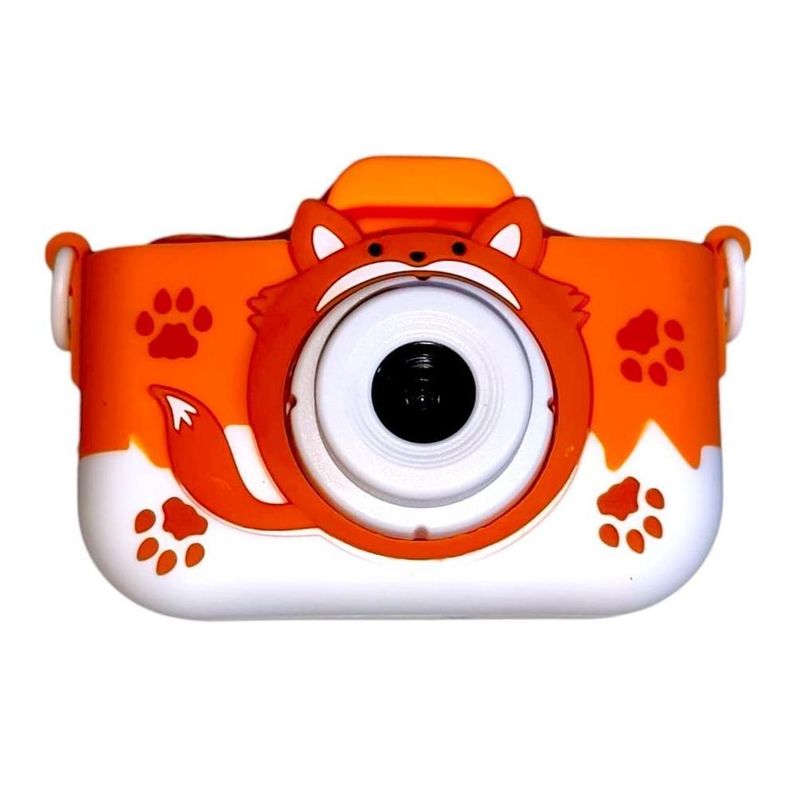 GENERICO - Cámara diseño Kawaii color naranja para niñas