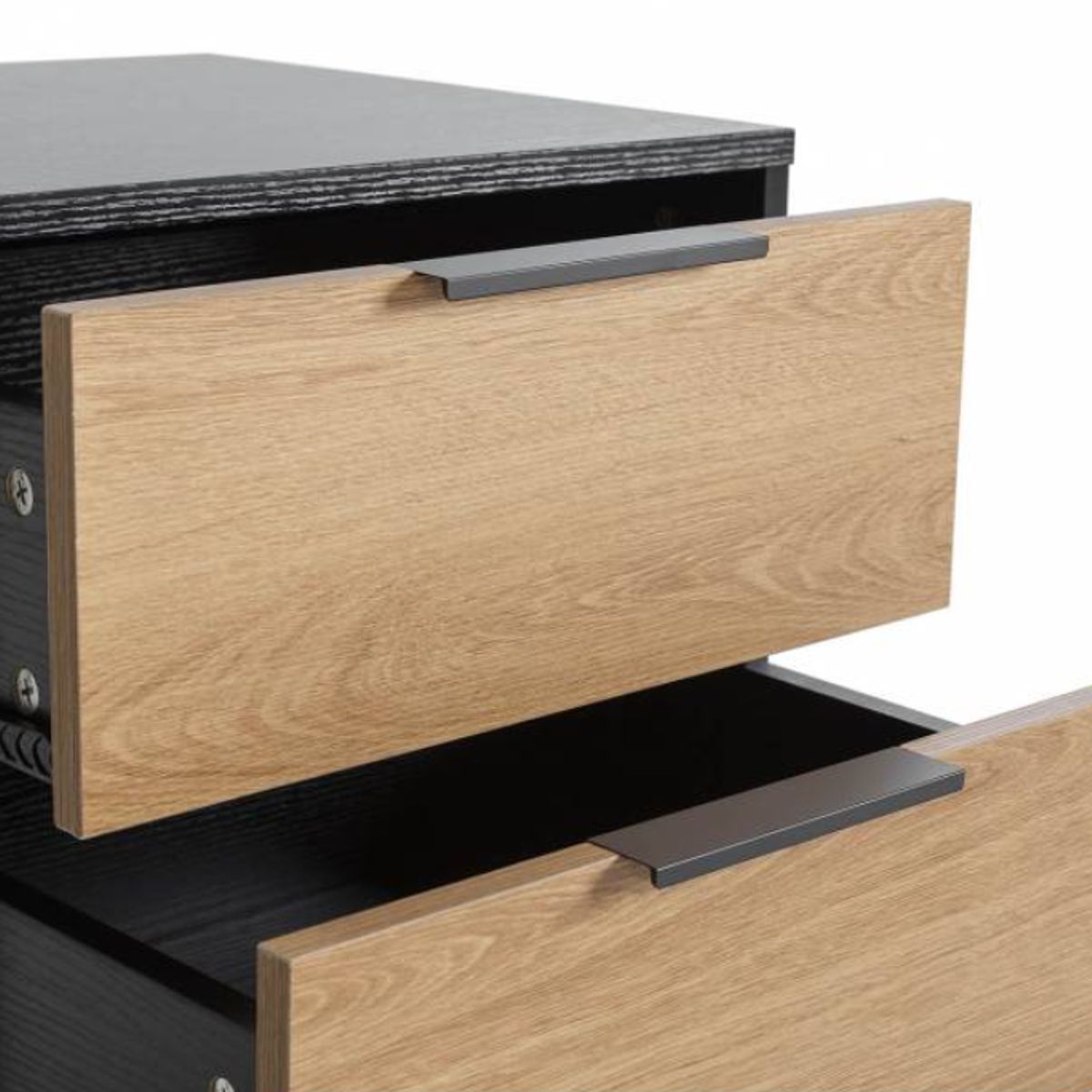 VENTITAS HOME - Velador Urania Negro Roble y Duna