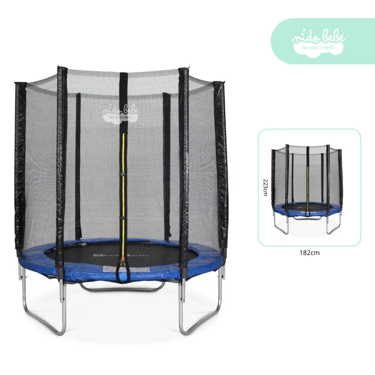 GENERICO - CAMA ELASTICA PARA NIÑOS 182CM X 223CM