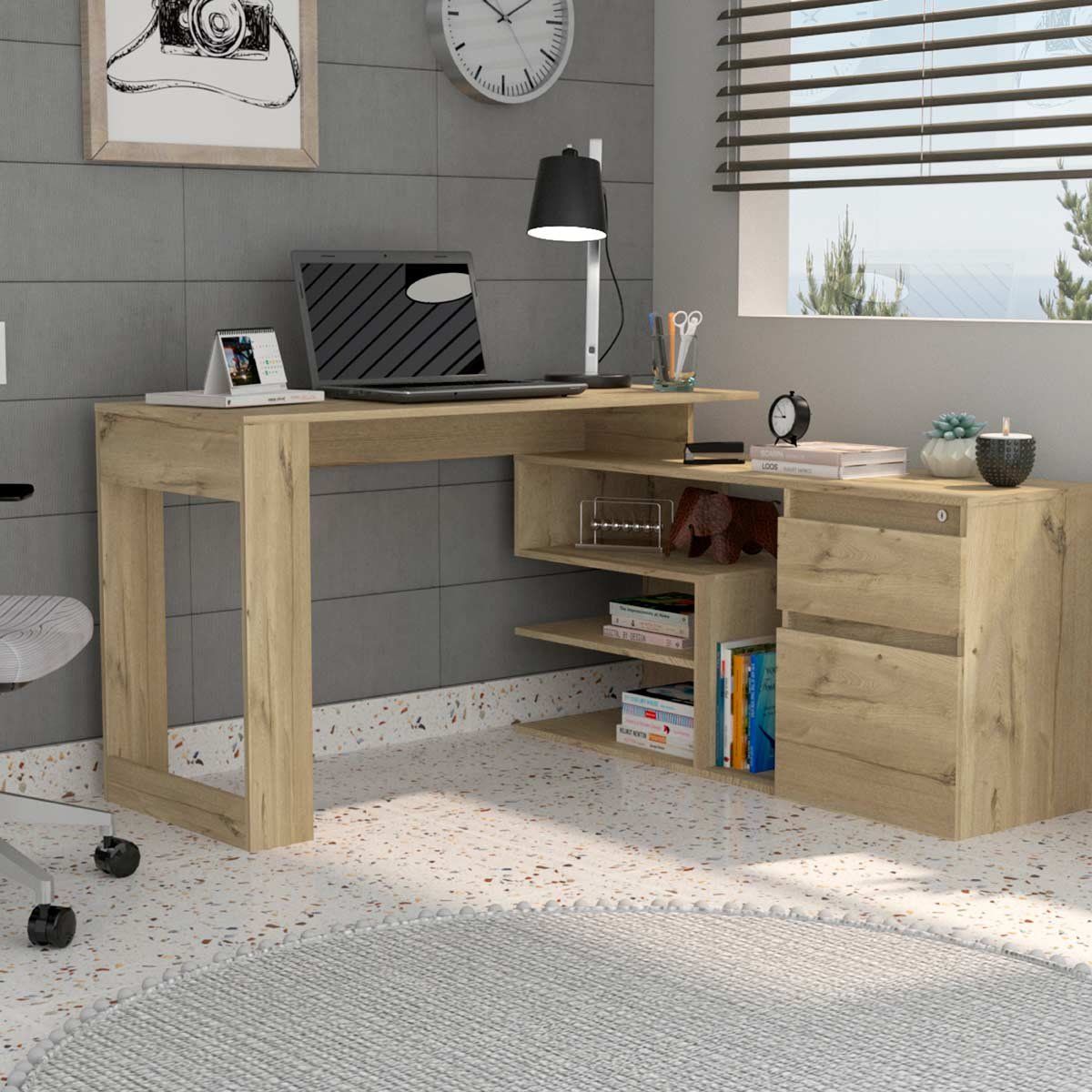 GENERICO - Escritorio Eva  Duna  - Envío Armado y Melamina 18mm