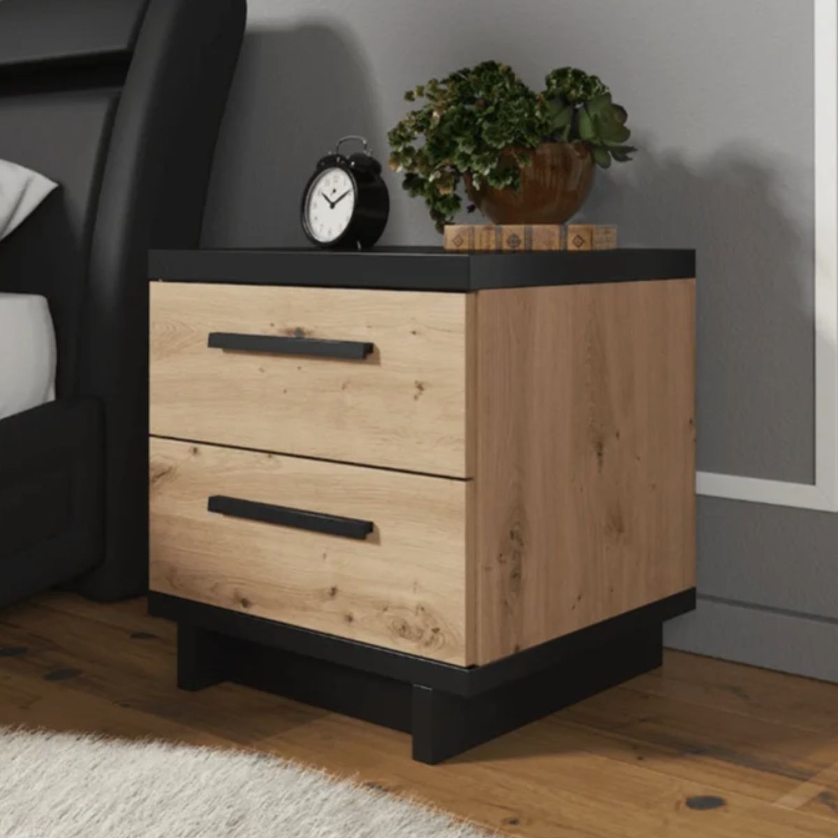 VENTITAS HOME - Velador Radamantis Duna y Negro