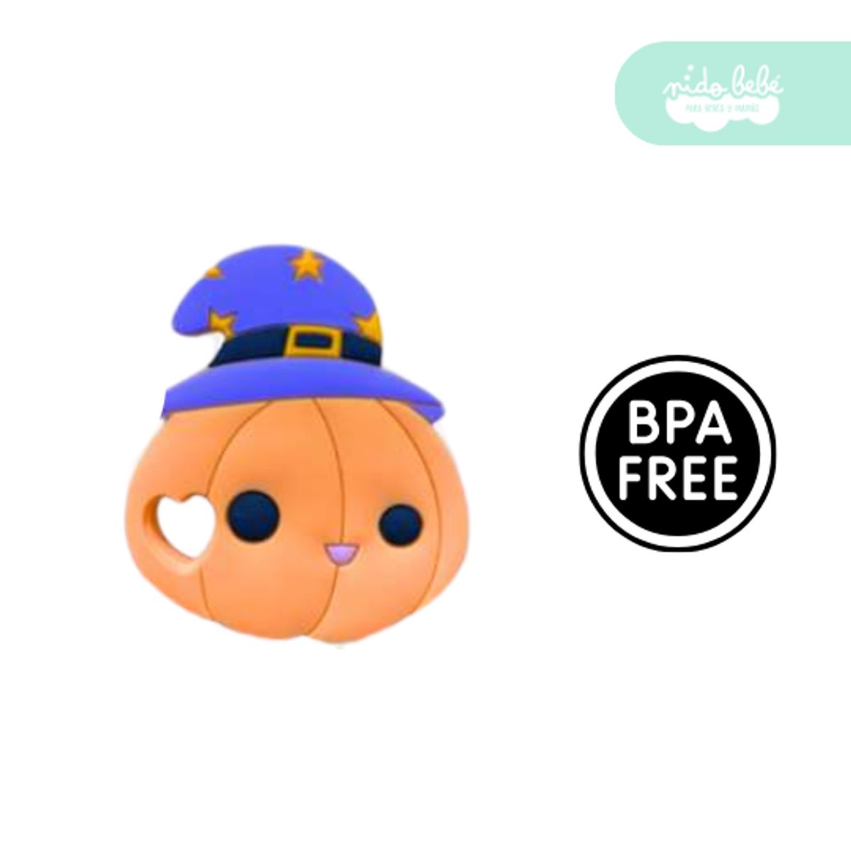 GENERICO - mordedor de silicona para bebé modelo calabaza