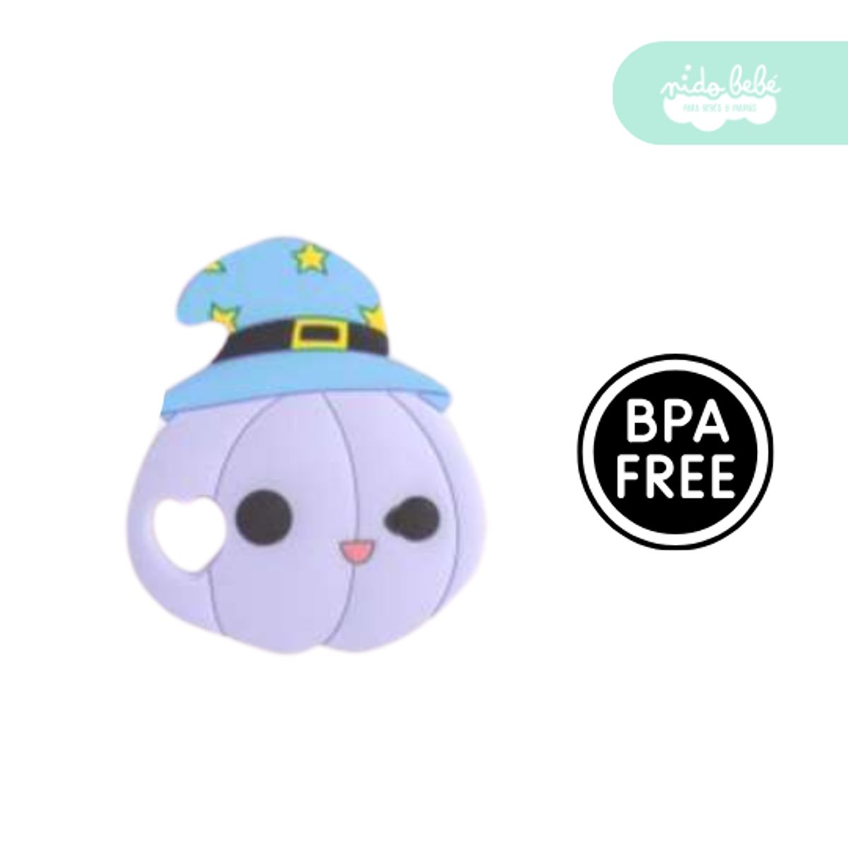 GENERICO - mordedor de silicona para bebé modelo calabaza purple