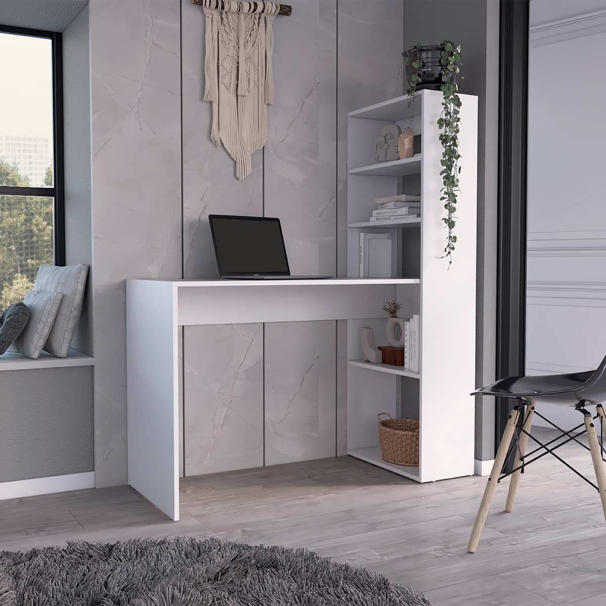 GENERICO - Escritorio Zeta  Blanco - Envío Armado y Melamina 18mm