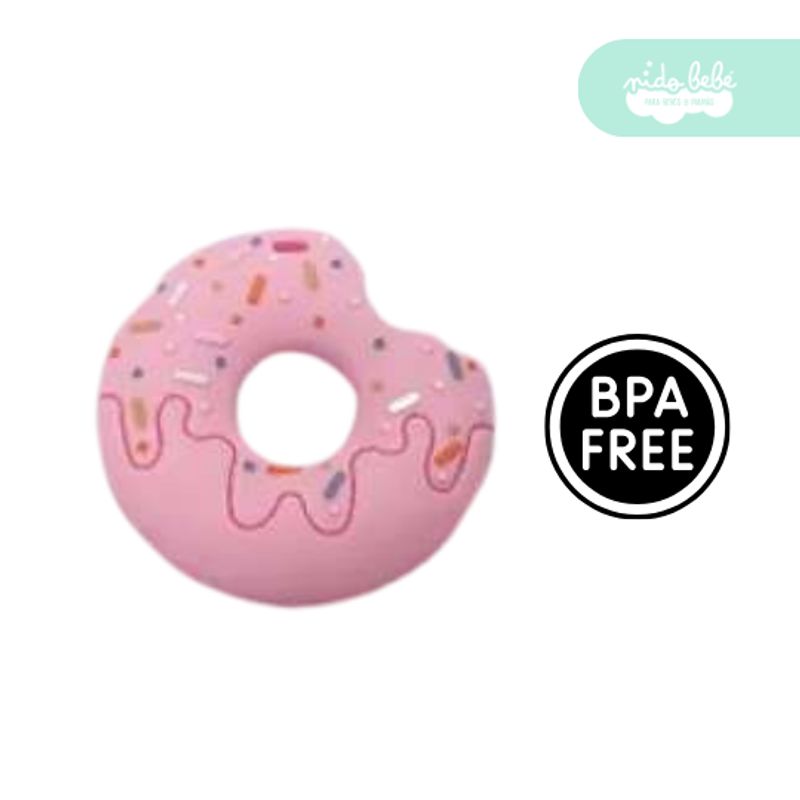 GENERICO - mordedor de silicona para bebé modelo donna pink