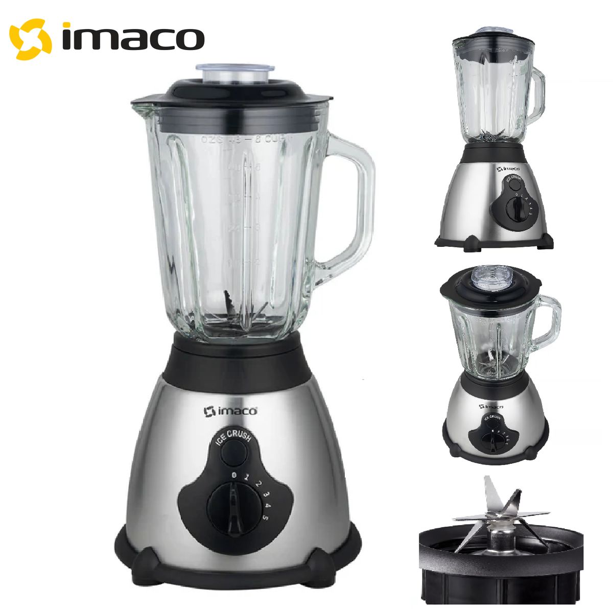 Imaco - Licuadora Imaco BLS509 1-5L 5 Velocidades 450W