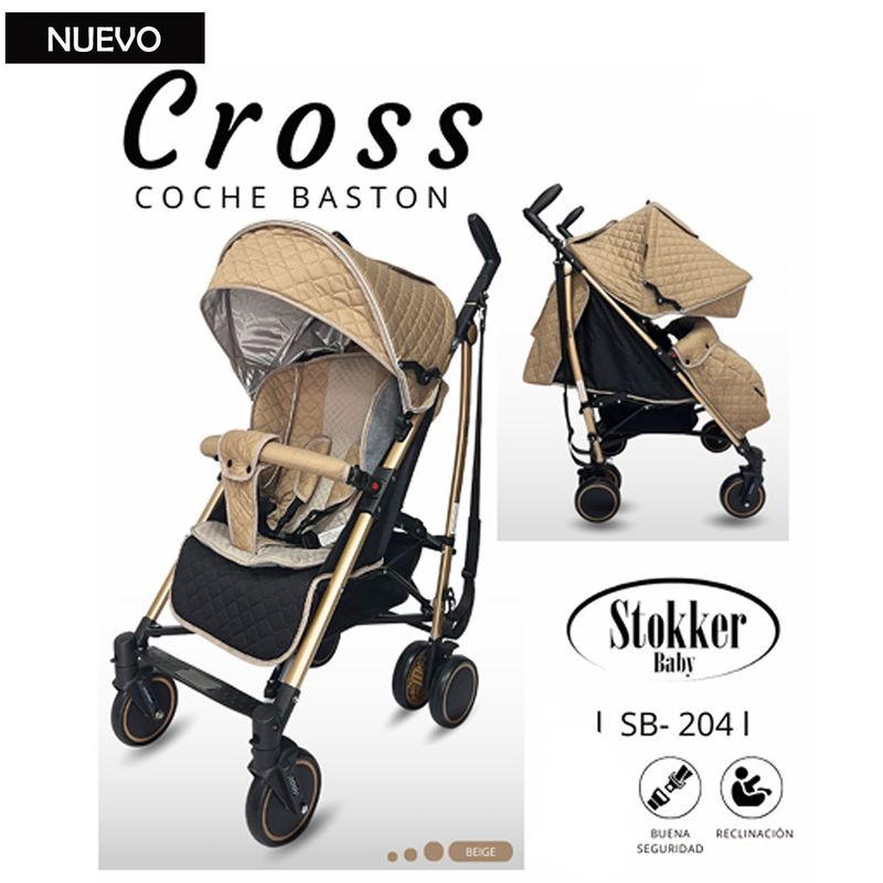 STOKKER BABY - Coche Bastón para Bebe Cross Beige
