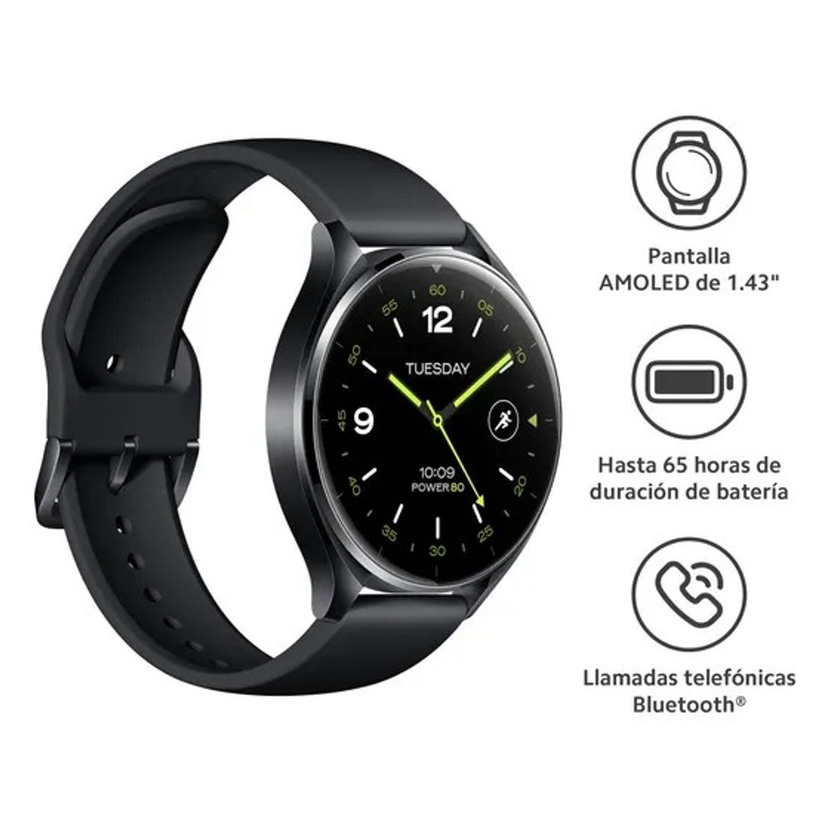 XIAOMI - XIAOMI WATCH 2 COLOR NEGRO (RELOJ INTELIGENTE)