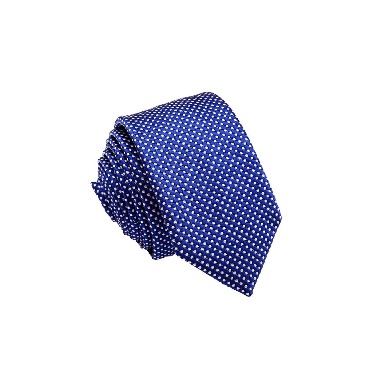 CHRISTIAN ARMAND - CORBATA SLIM FIT ESTAMPADO DE PUNTOS COLOR AZUL ELECTRICO