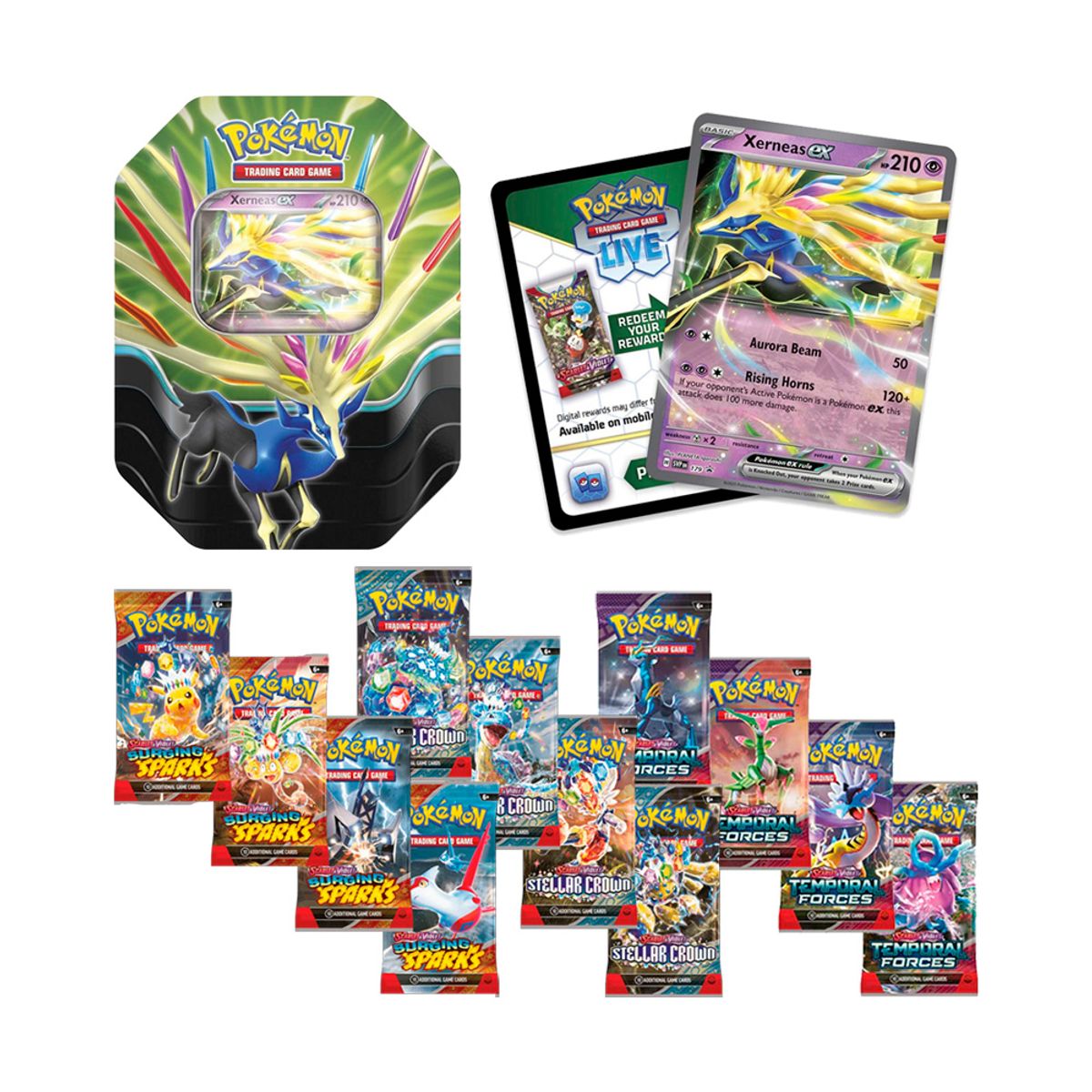 POKEMON - Pokemon TCG Azure Legends Tin Xerneas Español
