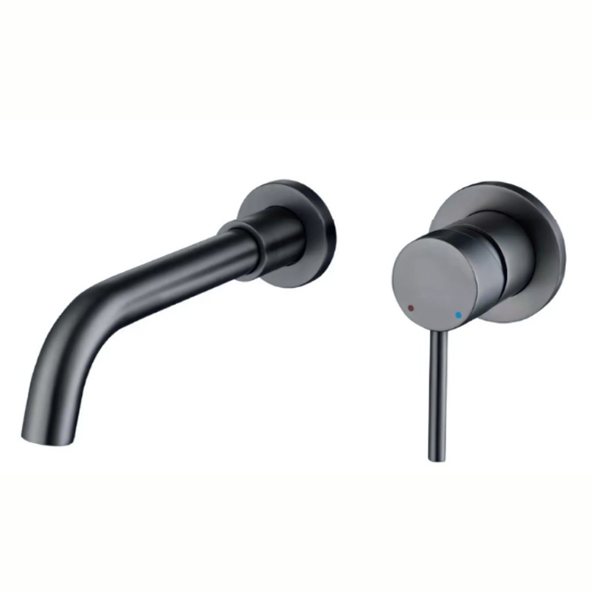 FRATELLI - MEZCLADORA MONOCOMANDO DE LAVATORIO A LA PARED GRIS 0030050421