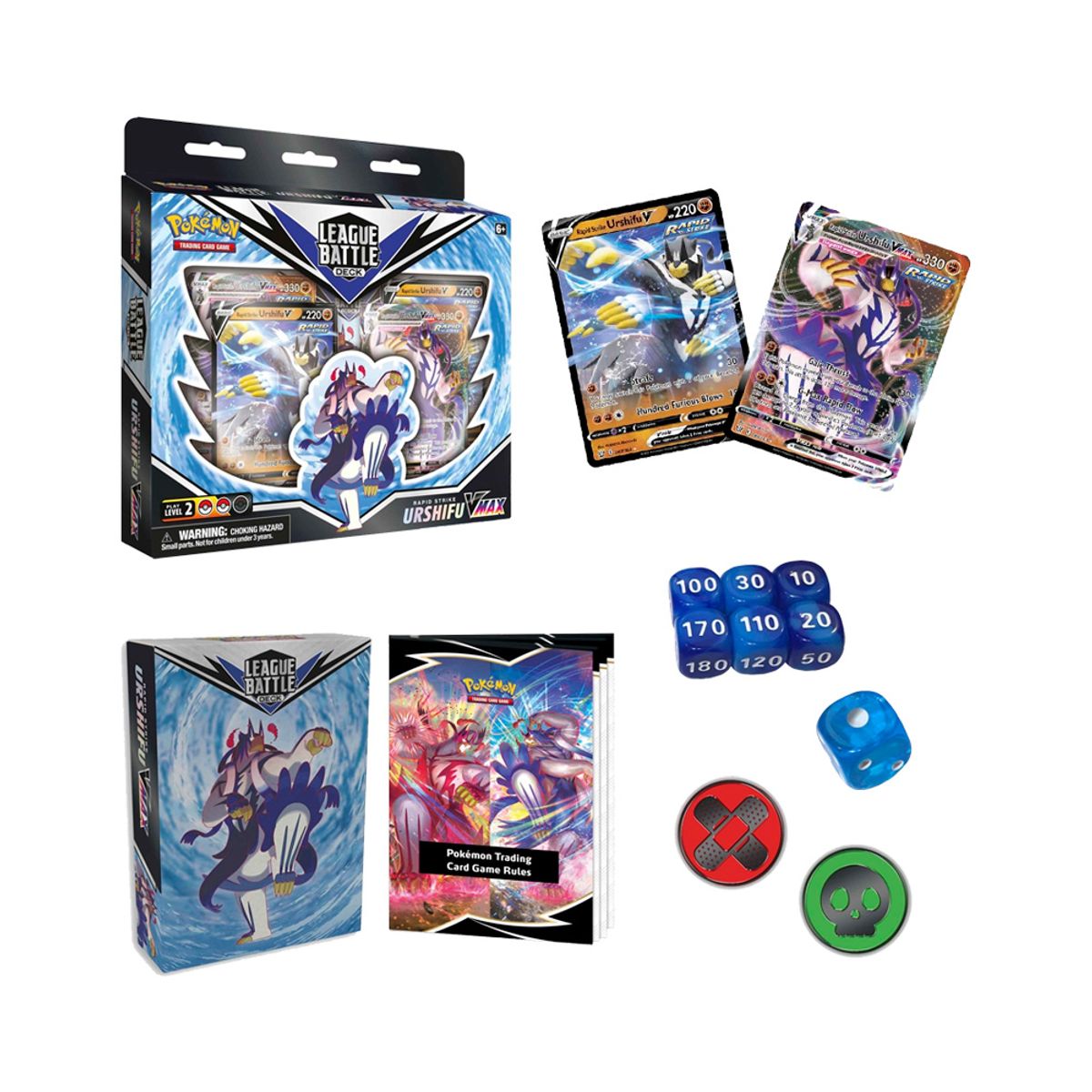 POKEMON - Pokemon TCG Rapid Strike Urshifu Vmax League Battle Decks