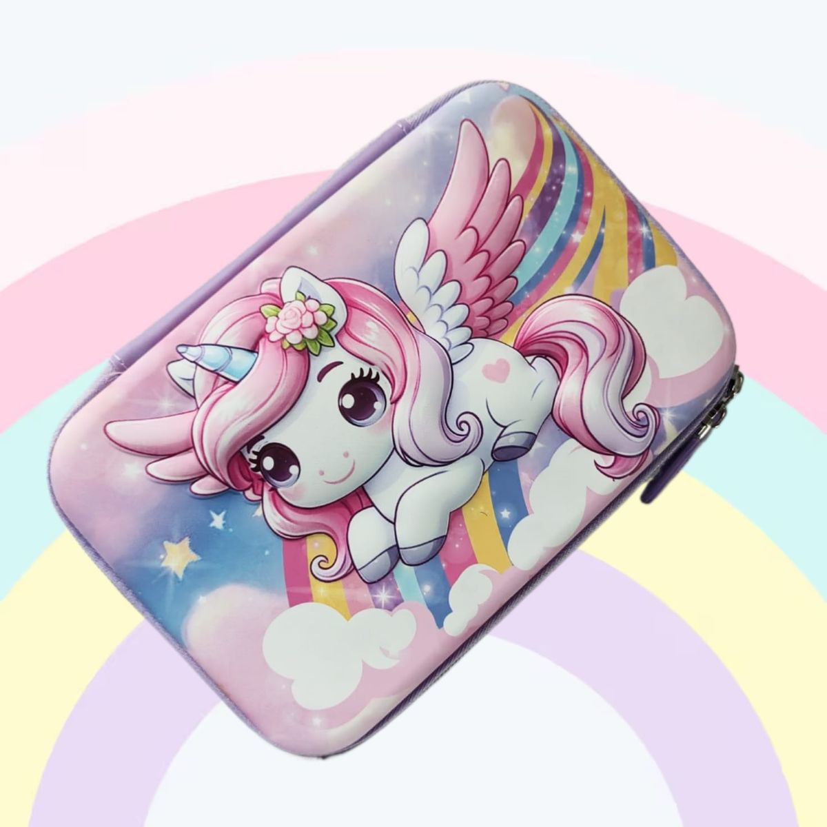 GENERICO - CARTUCHERA ORGANIZADOR NECESER ESTUCHE GRANDE 3D ESCOLAR DISEÑOS PARA NIÑAS KAWAII