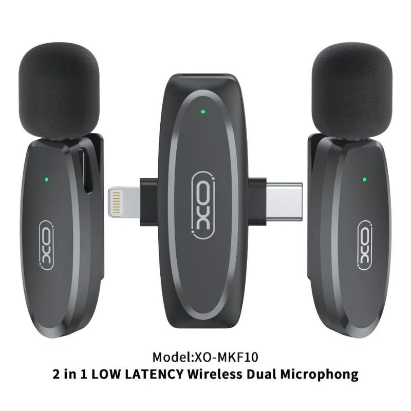 GENERICO - Micrófono Inalámbrico XO MKF10 Type-C + Lightning