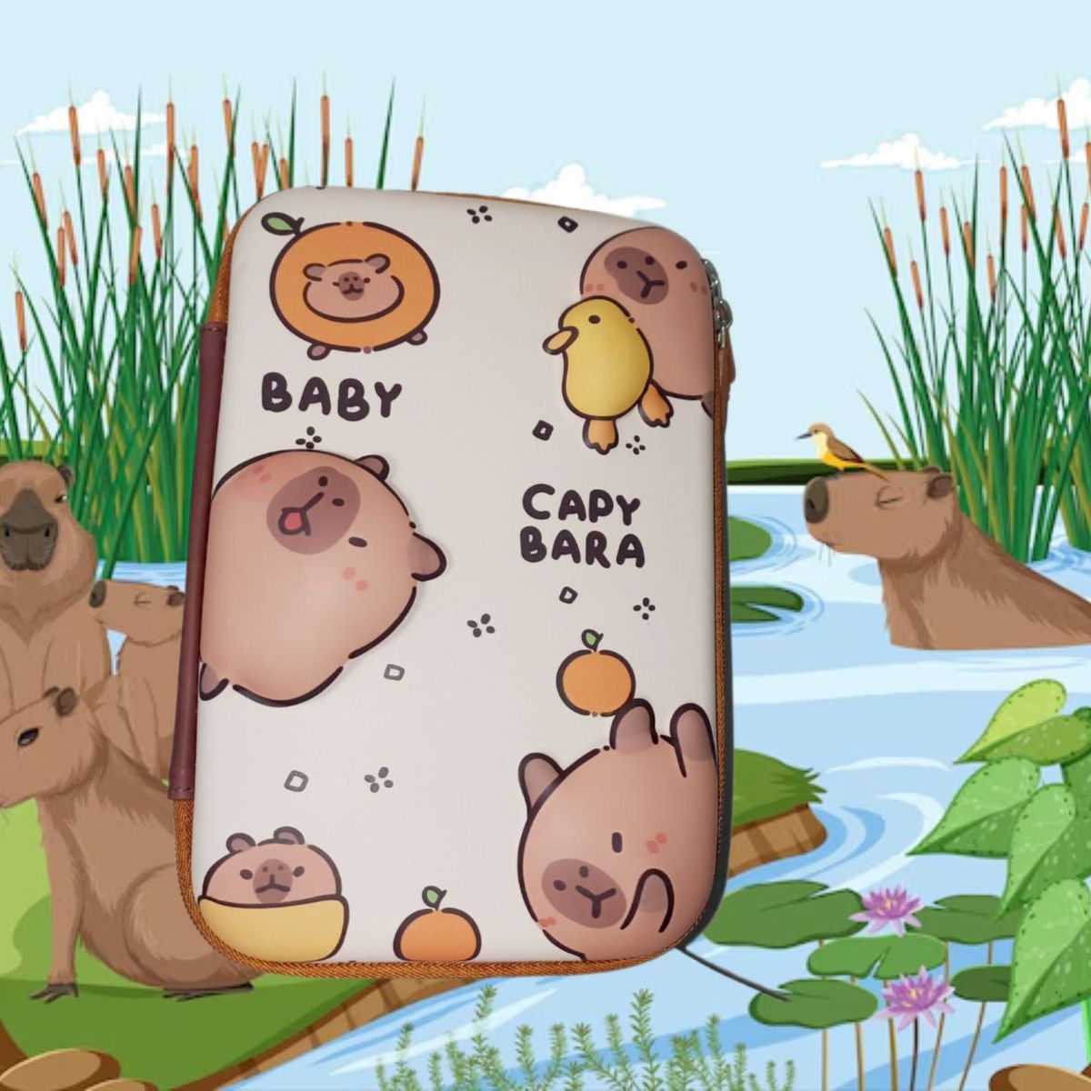 GENERICO - CARTUCHERA GRANDE 3D ESTUCHE ESCOLAR PARA NIÑOS KAWAII