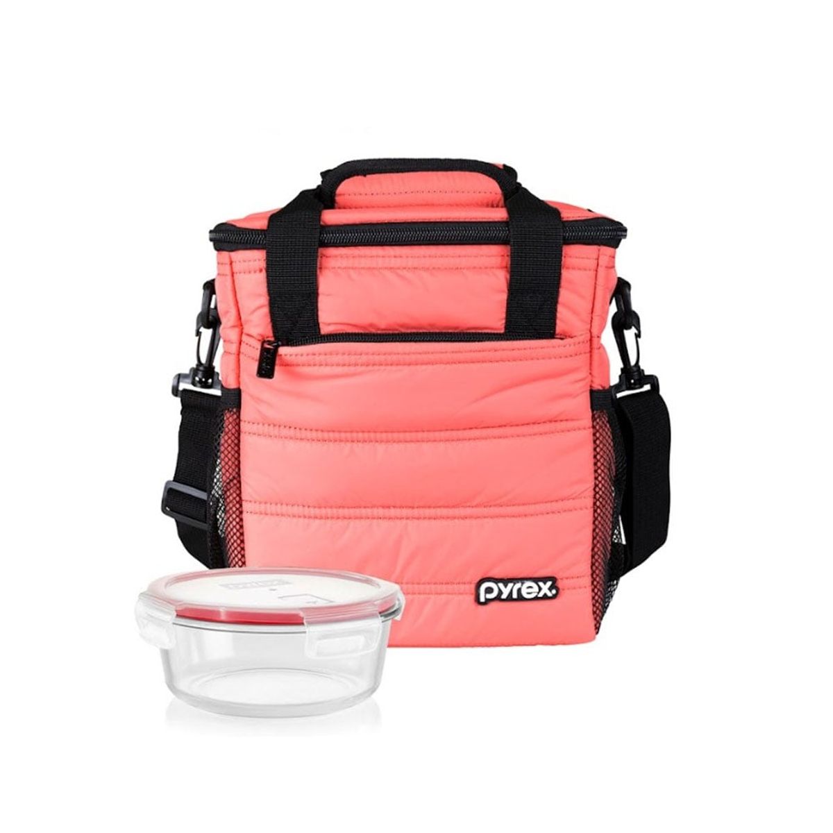 PYREX - Lonchera Pyrex Juvenil Totem Coral +Taper 400ml - 300403