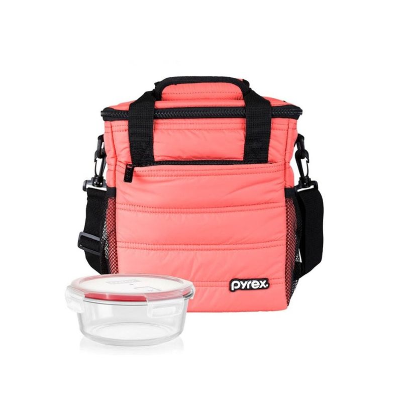 PYREX - Lonchera Pyrex Juvenil Totem Coral +Taper 400ml - 300403