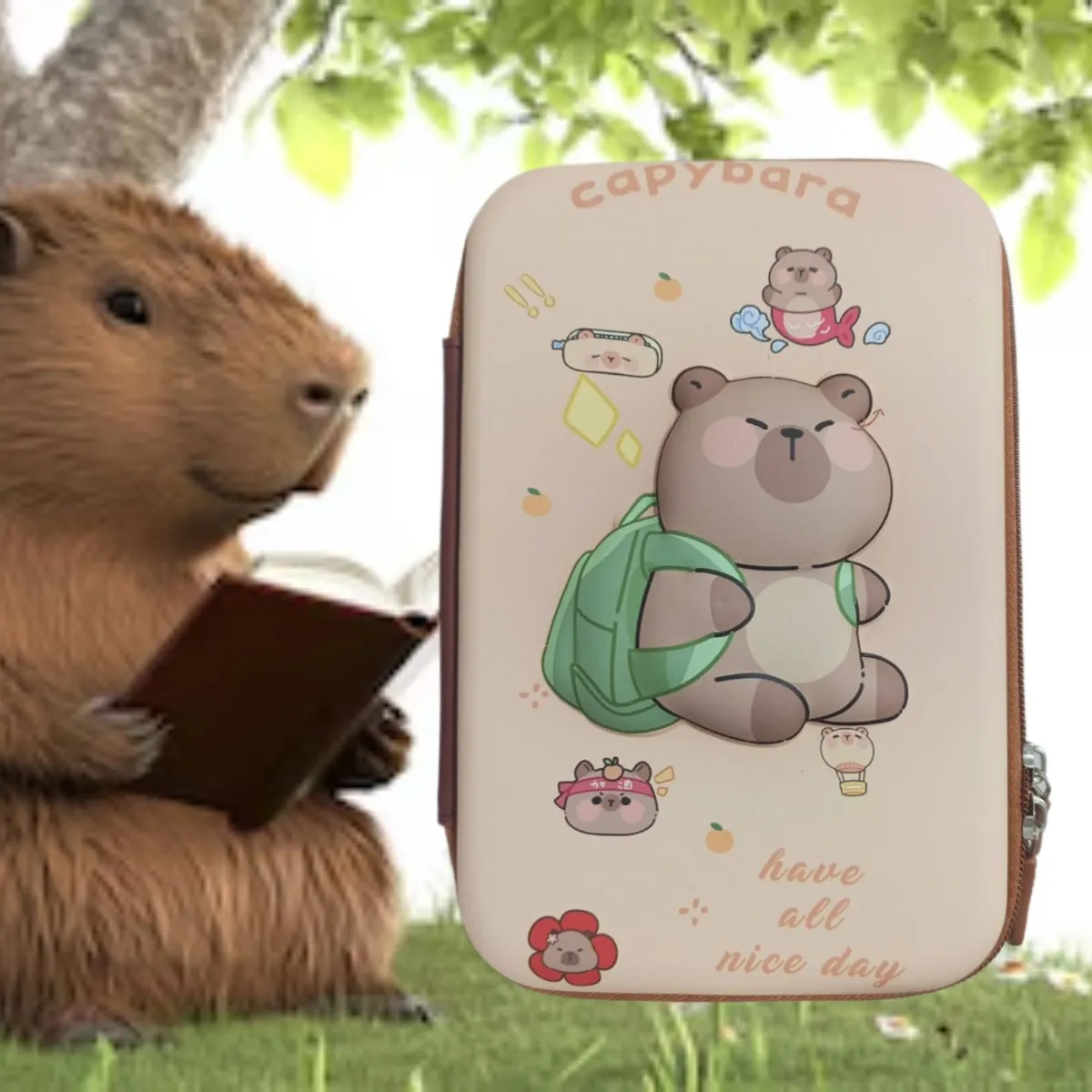 GENERICO - CARTUCHERA GRANDE 3D ESTUCHE ESCOLAR PARA NIÑOS KAWAII