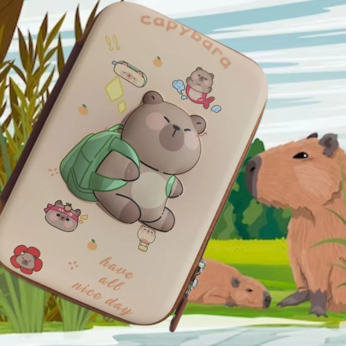 GENERICO - CARTUCHERA GRANDE 3D ESTUCHE ESCOLAR PARA NIÑOS KAWAII