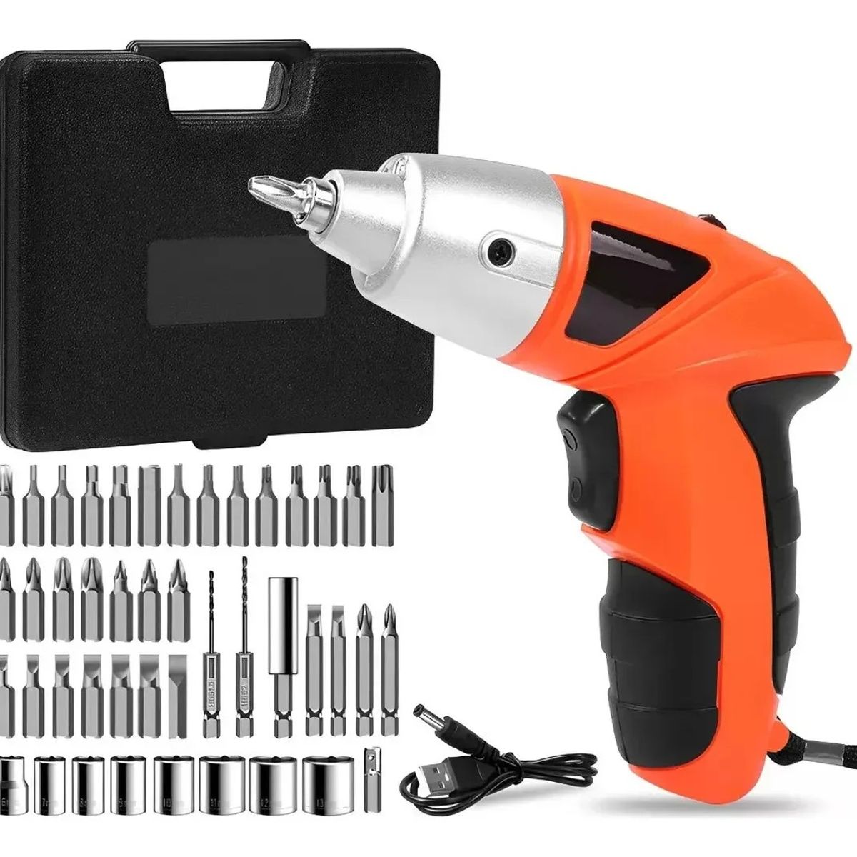 OEM - Mini Destornillador Inalámbrico Recargable con puntas y brocas