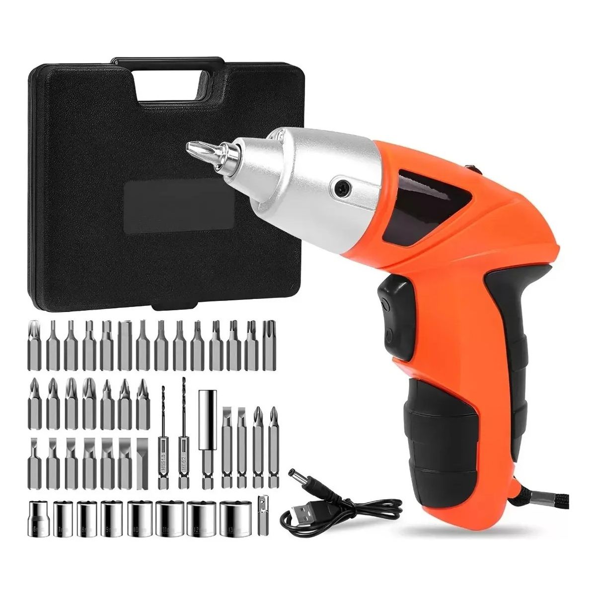 OEM - Mini Destornillador Inalámbrico Recargable con puntas y brocas