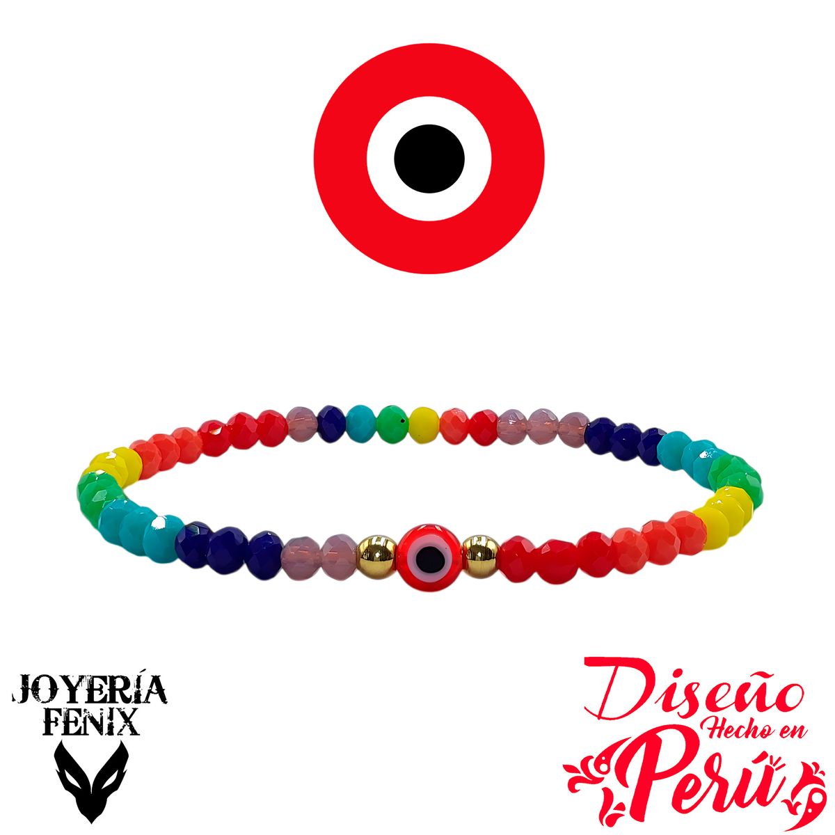 JOYERIA FENIX - Pulsera Ojo Turco Elástico - Joyería Fénix
