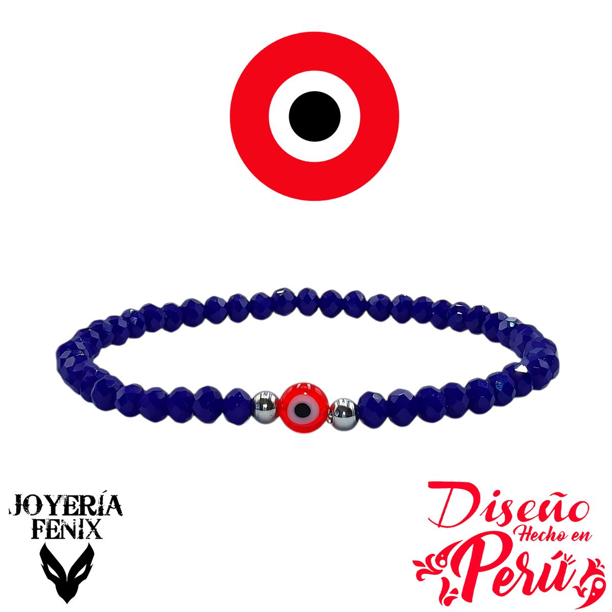 JOYERIA FENIX - Pulsera Ojo Turco Elástico - Joyería Fénix