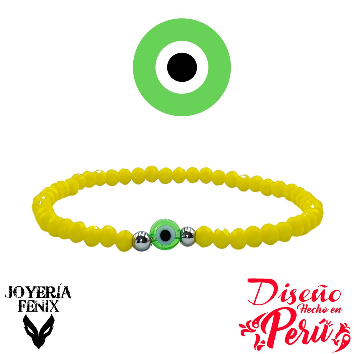 JOYERIA FENIX - Pulsera Ojo Turco Elástico - Joyería Fénix